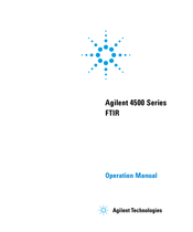 Agilent Technologies 4500 Series Operation Manual