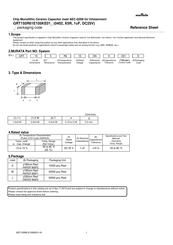 Murata GRT155R61E105KE01D Reference Sheet
