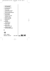 EINHELL MKS 38/41 Operating Instructions Manual