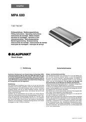 Blaupunkt MPA680 Fitting Instructions Manual