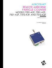 TSI Instruments AEROTRAK 7301-A2F Operation Manual