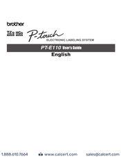 Brother P-touch PT-E110 User Manual