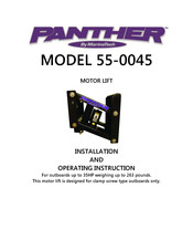 MarineTech Panther 55-0045 Installation And Operating Instruction