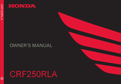 Honda CRF250RLA Owner's Manual