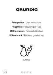Grundig GEK5100 User Instructions