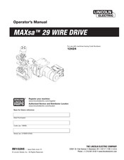 Lincoln Electric MAXsa 29 WIRE DRIVE Operator's Manual