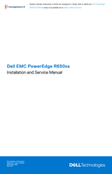 Dell EMC PowerEdge R650xs Installation And Service Manual