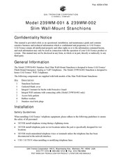 Hubbell GAI-TRONICS 239WM-001 Installation Manual