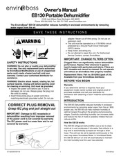 ENVIROBOSS EB130 Owner's Manual