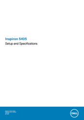 Dell Inspirion 5405 Setup And Specifications