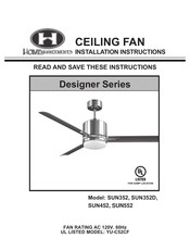 HOMEnhancements Designer SUN352 Installation Instructions Manual
