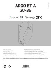 BFT ARGO BT A 35 Installation Manual