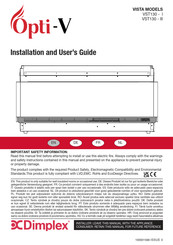 Dimplex Opti-V VISTA VST130-III Installation And User Manual
