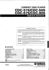 Yamaha CDC-905 Service Manual