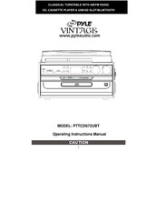 Pyle Vintage PTTCDS72UBT Operating Instructions Manual