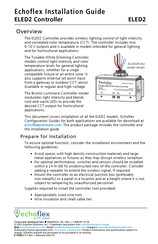 ETC Echoflex ELED2 Installation Manual