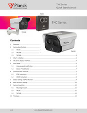 Planck VISION SYSTEMS TNC Series Quick Start Manual