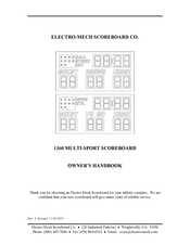 Electro-mech 1360 Owner's Handbook Manual