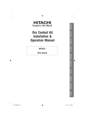 Hitachi SPX-WDC6 Installation & Operation Manual