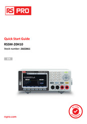 RS PRO 2602861 Quick Start Manual