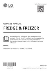 LG GF-B700PL Owner's Manual