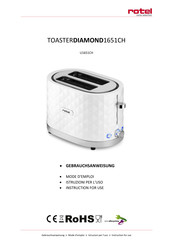 Rotel TOASTERDIAMOND 1651CH Instructions For Use Manual