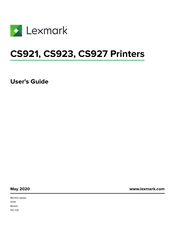 Lexmark CS921 User Manual