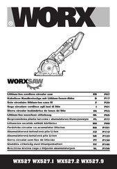 Worx WORXSAW WX527.2 Original Instructions Manual