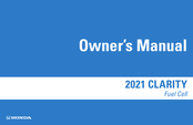 Honda CLARITY 2021 Owner's Manual