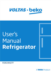 TATA Motors Beko VOLTAS RSB62IBGETF User Manual