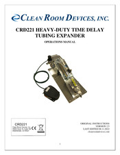 CLEAN ROOM DEVICES CRD221 Operator's Manual