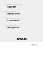 Atag KD63140A Instructions For Use Manual