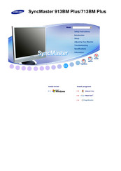 Samsung SyncMaster 913BM PLUS Manual