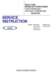 Fujitsu AO G24LBCB Series Service Instruction