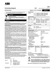 ABB C581 Operating Instructions Manual