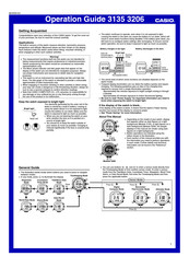 Casio 3135 Operation Manual