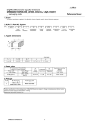 Murata GRM0225C1E6R3BDAEL Reference Sheet