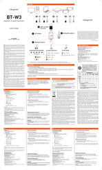 Creative BT-W3 User Manual