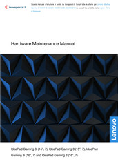 Lenovo IdeaPad Gaming 3 16IAH7 Hardware Maintenance Manual
