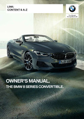 BMW 8 CONVERTIBLE 2022 Series Owner's Manual