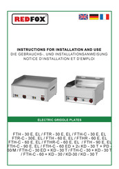 Redfox FTR-C-30E Instructions For Installation And Use Manual