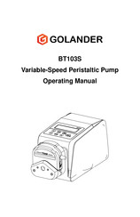 Golander pump BT103S Operating Manual