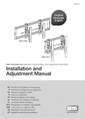 Sms PW111001 Installation And Adjustment Manual