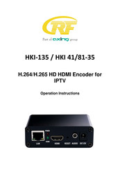 axing HKI-135 Operation Instructions Manual