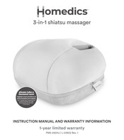 HoMedics FMS-290HJ Instruction Manual And  Warranty Information