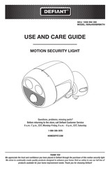 Defiant IS09a4505BRBKTH Use And Care Manual