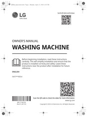 LG F4Y709WBTA1 Owner's Manual