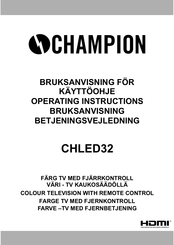 Champion CHLED32 Operating Instructions Manual