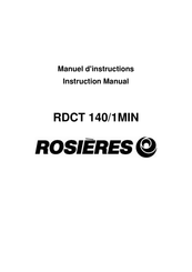 ROSIERES RDCT 140/1MIN Instruction Manual