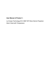 La Crosse Technology 616-12667-INT Setup Manual